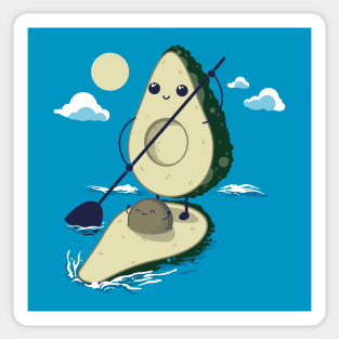 Avocaddle Surf Sticker